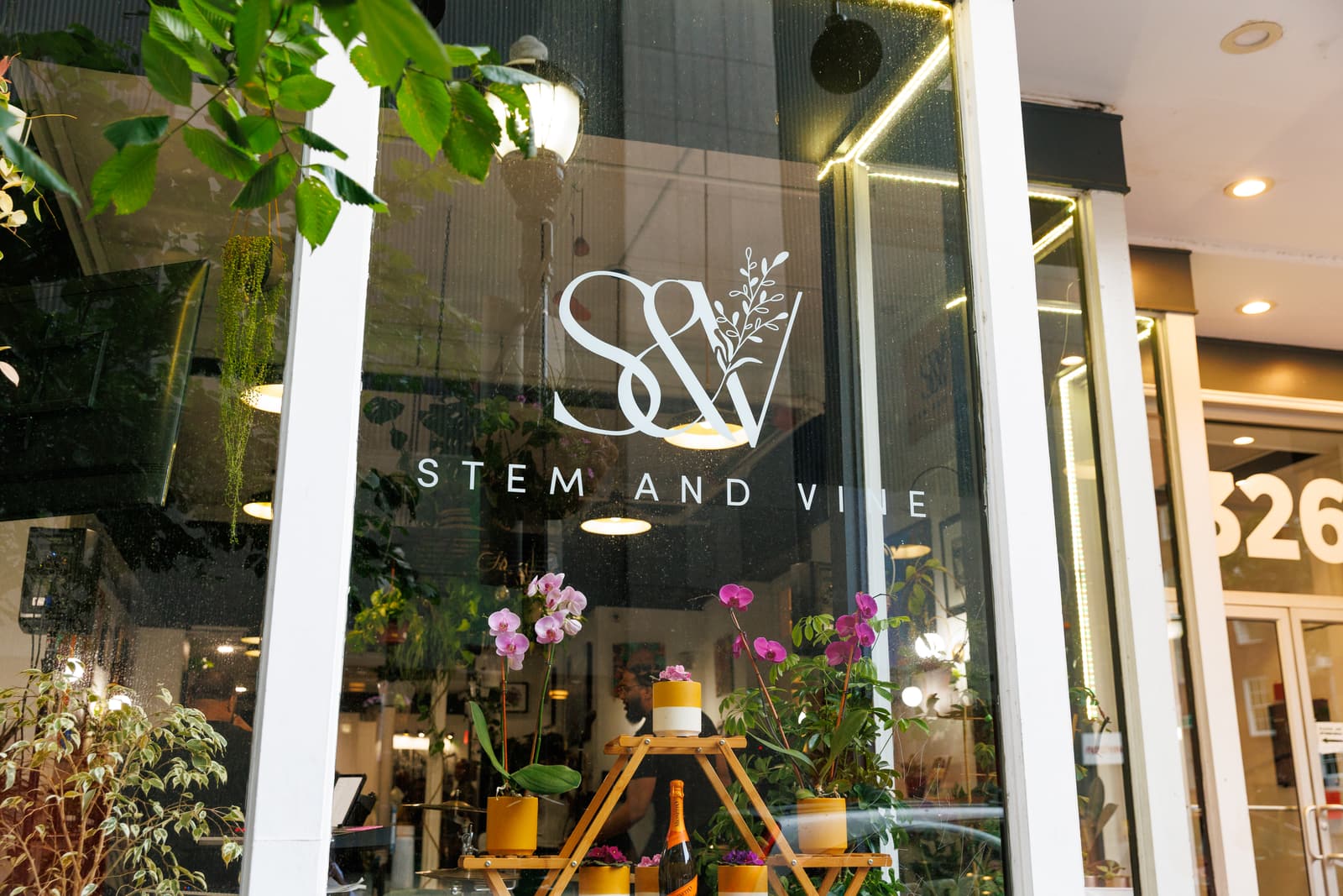 The Stem & Vine storefront on North Charles Street in downtown Baltimore